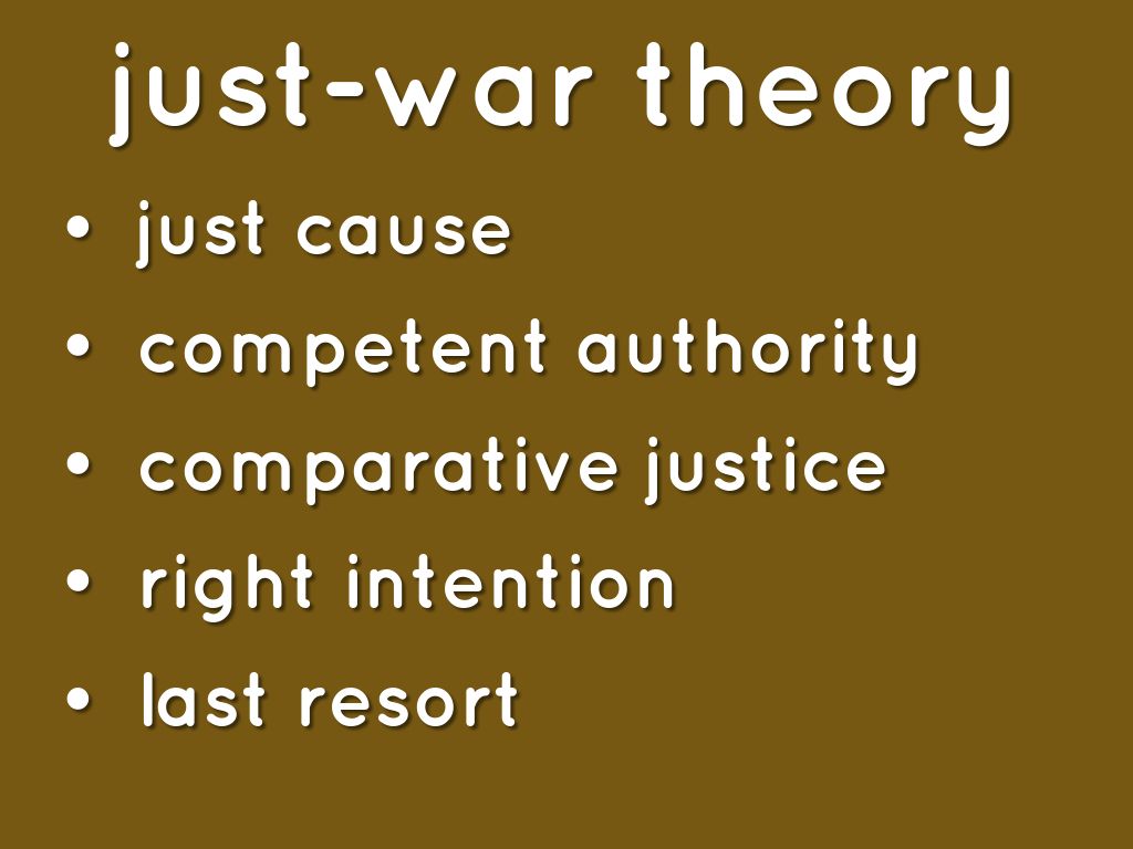 s just war theory compatible with s just war theory compatible with