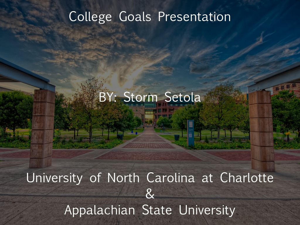 College Goals Presentation