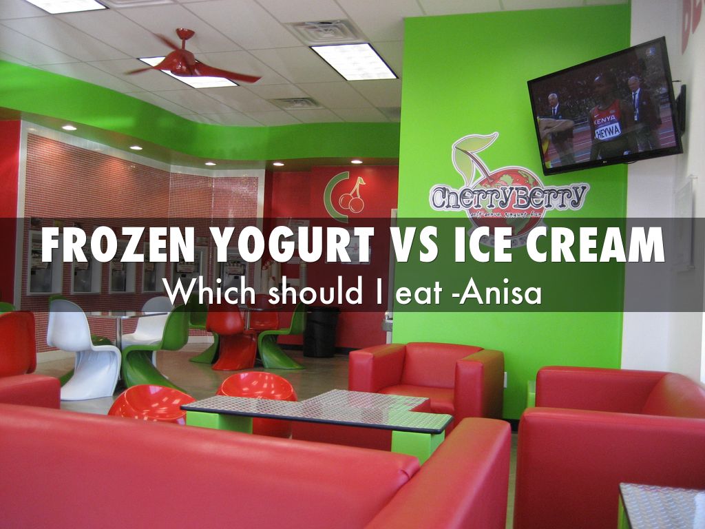 frozen yogurt vs ice cream