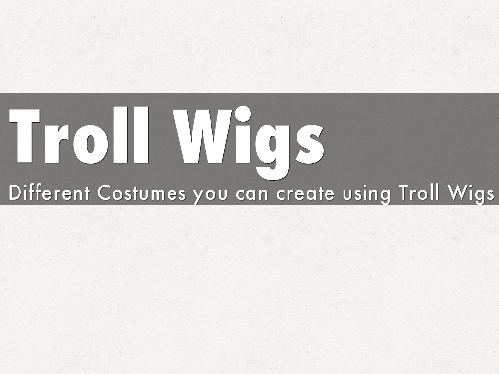 Troll Wigs