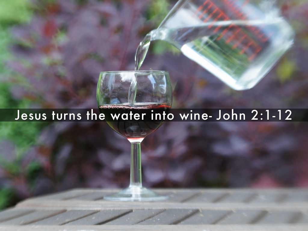 Jesus turns the water into wine by victormathison1