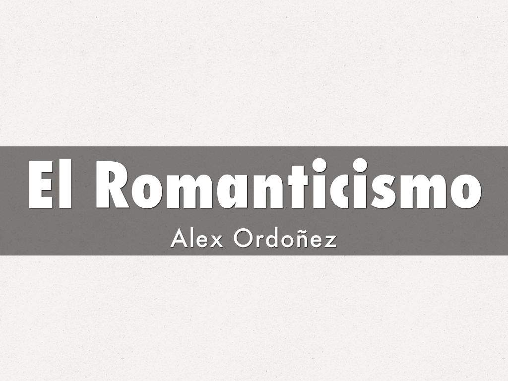 El Romanticismo