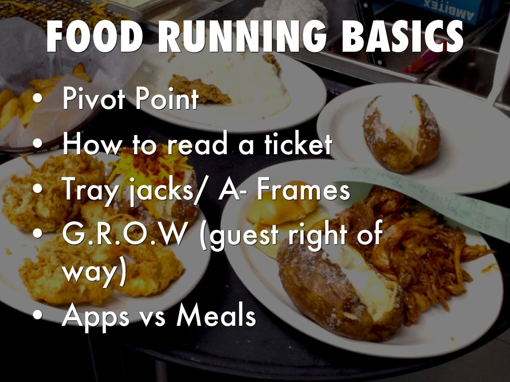 Food Running classroom