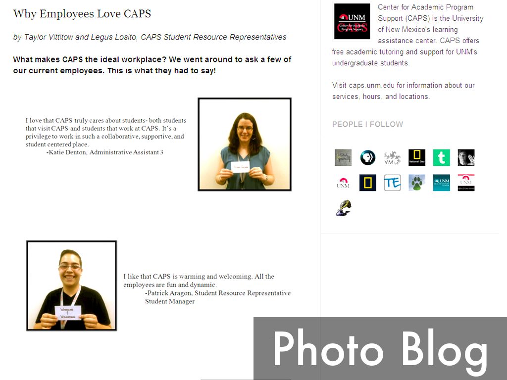 CAPS Creating Content by UNM CAPS