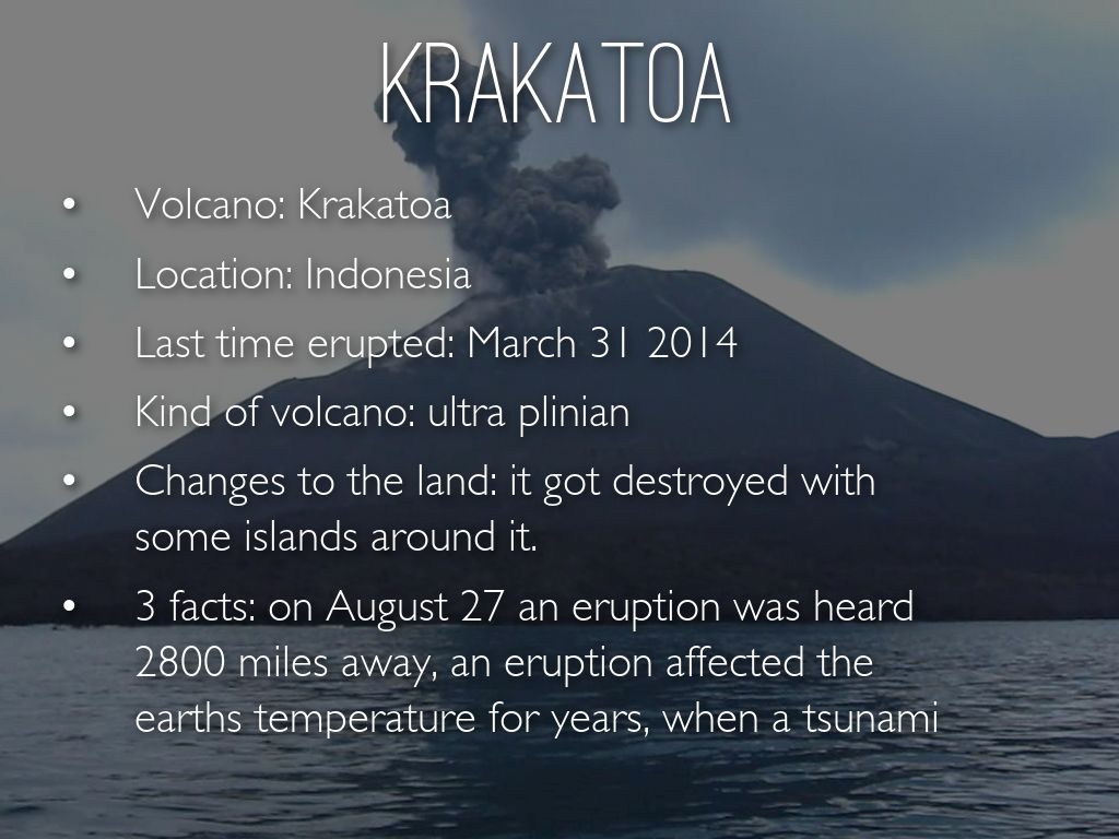 Krakatoa History