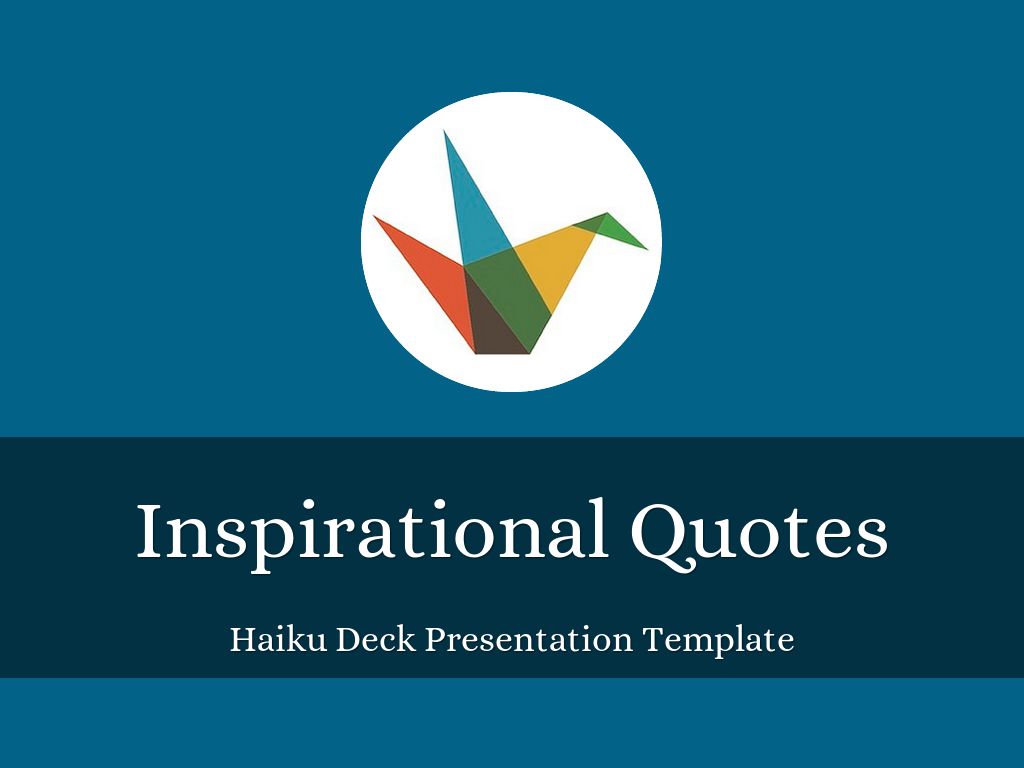 Inspirational Quotes Presentation Template çå¯æ¬