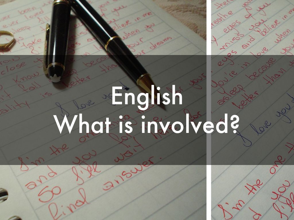 English What is involved?