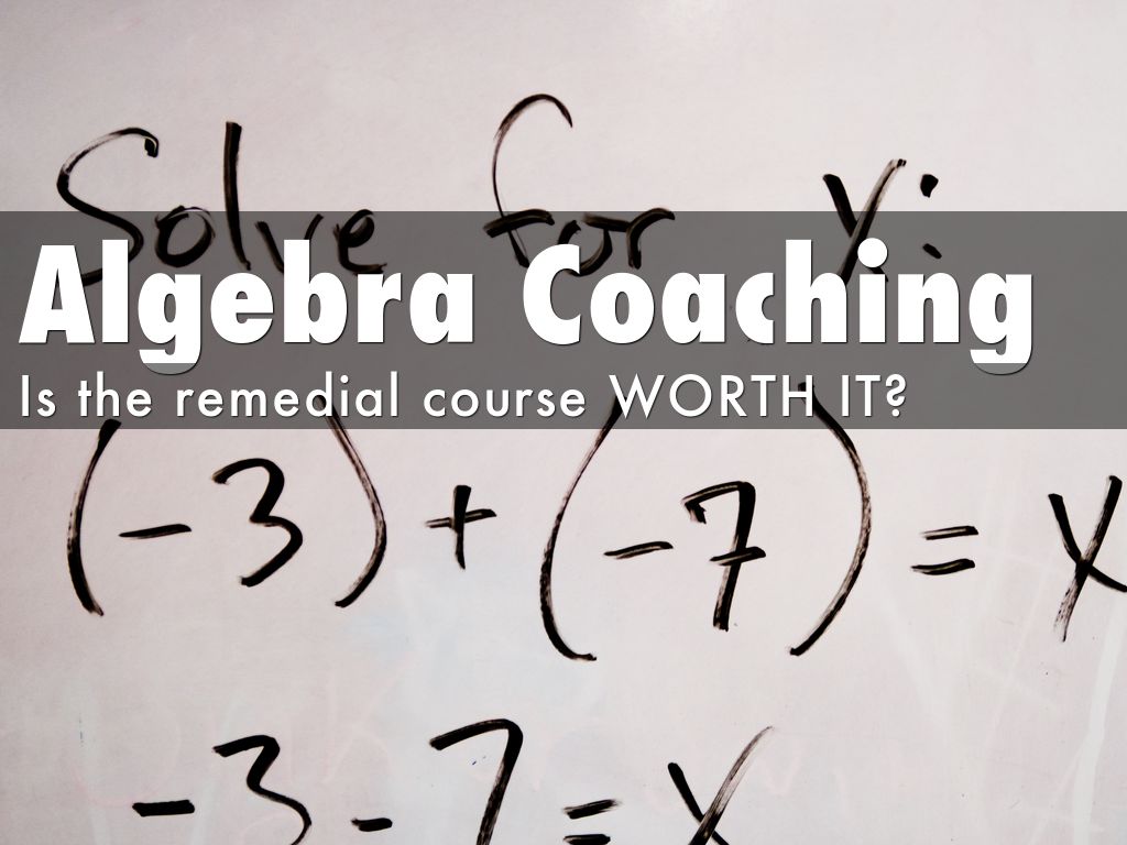 Algebra Coaching