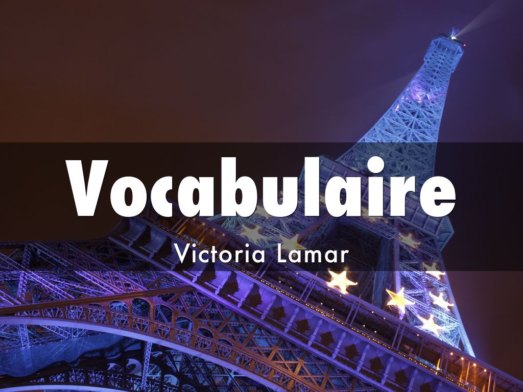 Vocabulaire