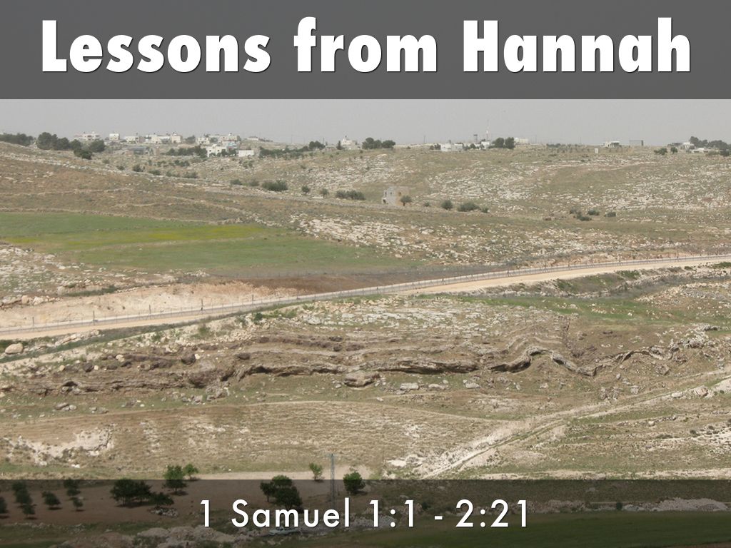 Lessons from Hannah