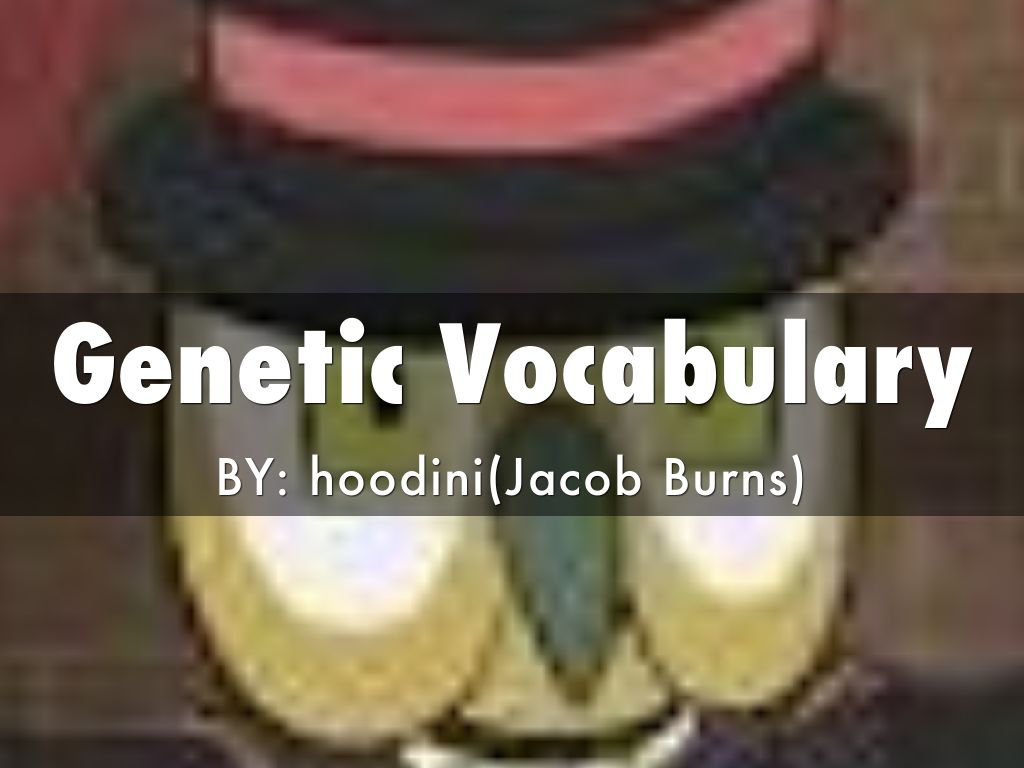 Genetic Vocabulary