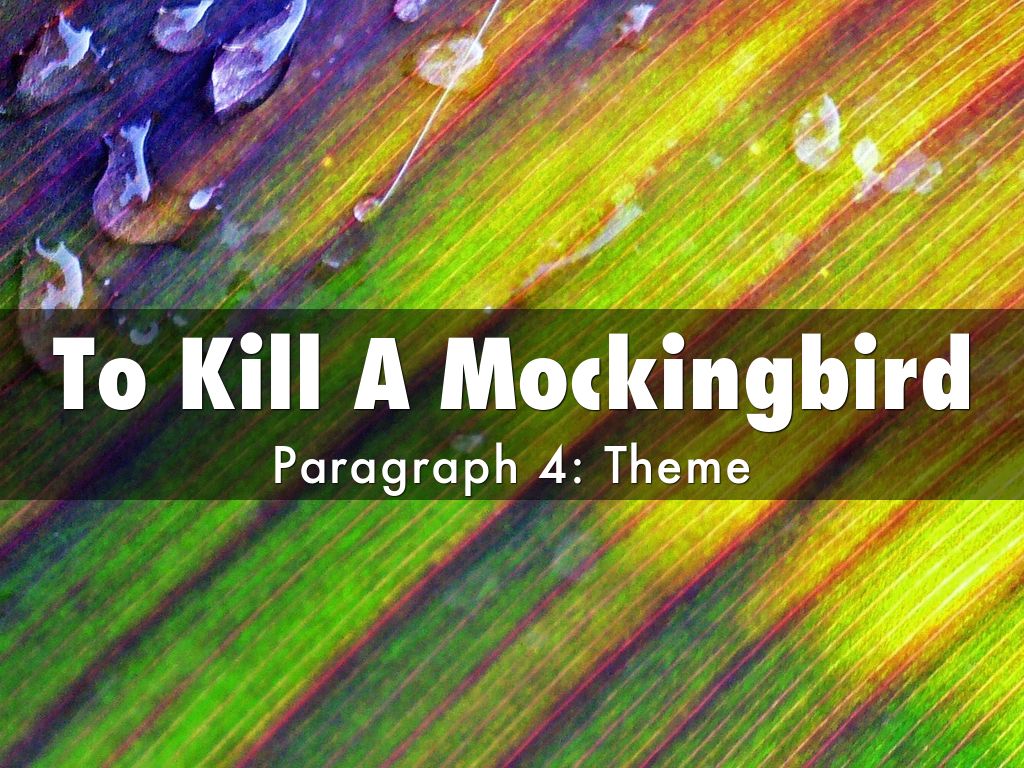 To Kill A Mockingbird