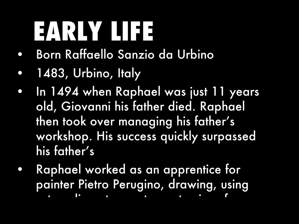 😍 Raphael sanzio early life. Raphael's Early Life. 20190120