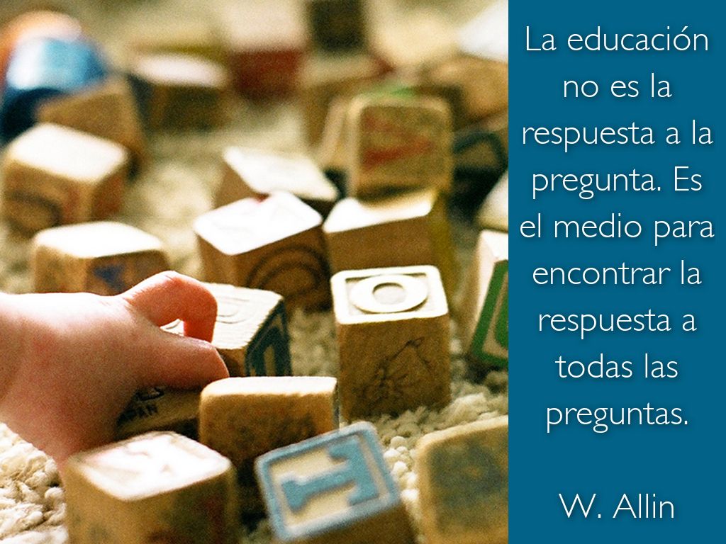 La educación no es la respuesta a la pregunta. Es el