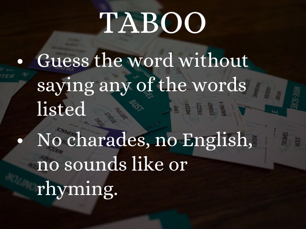 Taboo