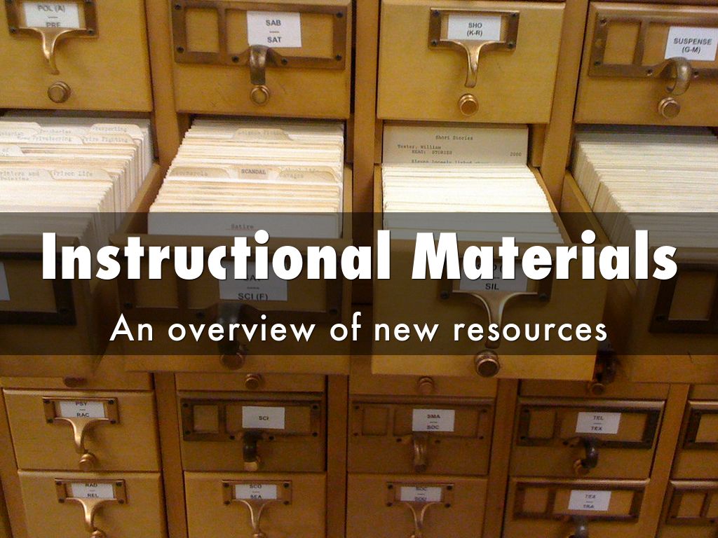 Instructional Materials
