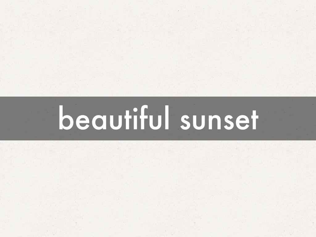beautiful sunset