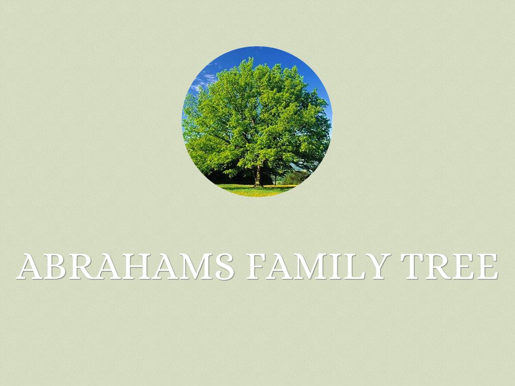 Abraham Family Tree