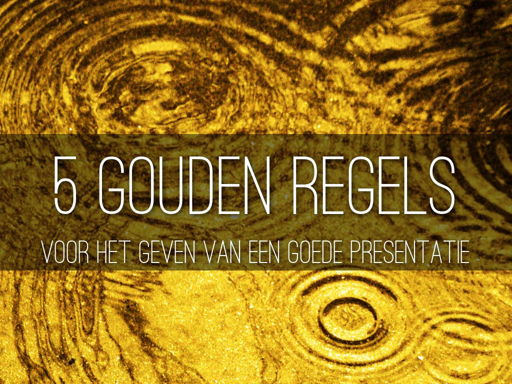 5 gouden regels om een goede presentatie te geven