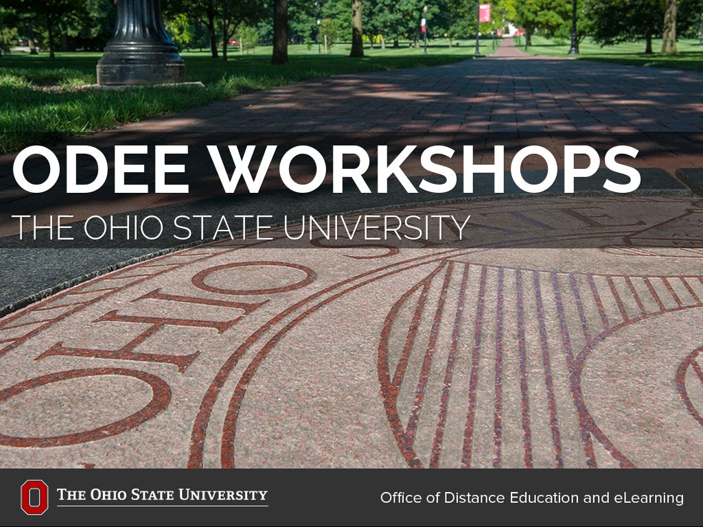 ODEE WORKSHOPS