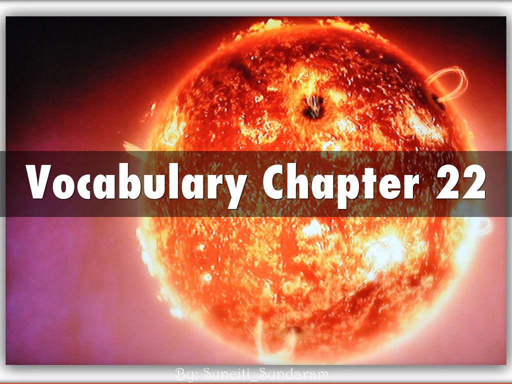 Vocabulary Chapter 22
