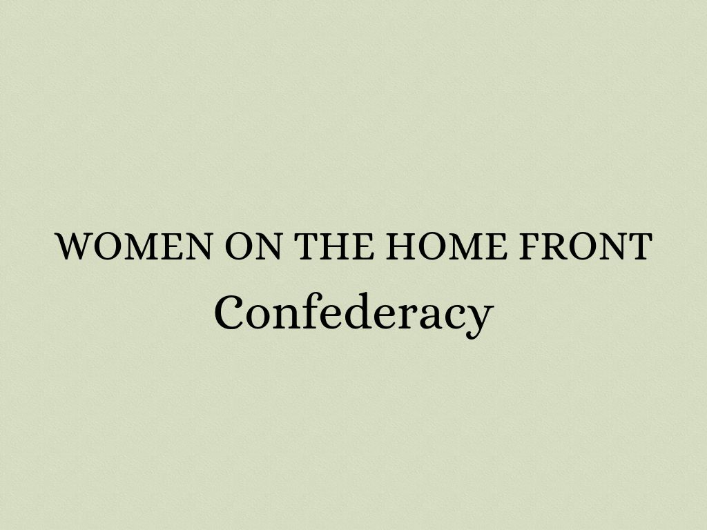 Women On The Homefront 