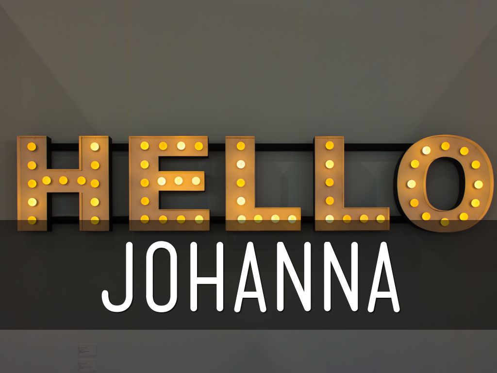 About Me: Johanna