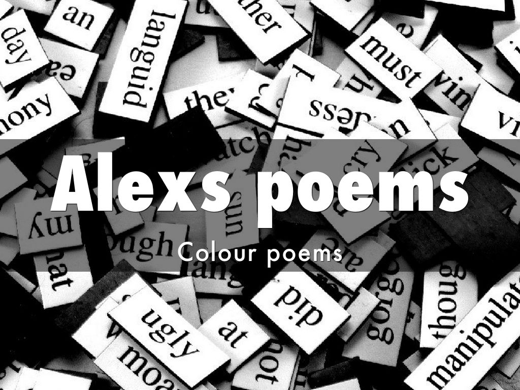 Alexs poems