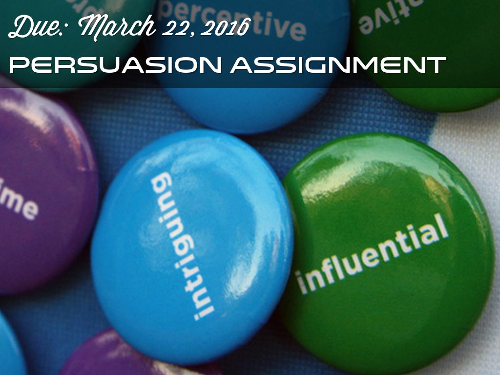 Persuasion Assignment