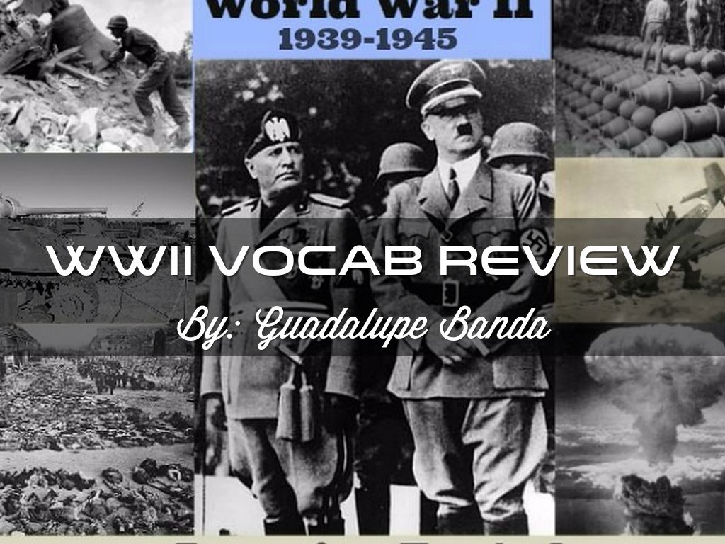 WWII Vocab Review