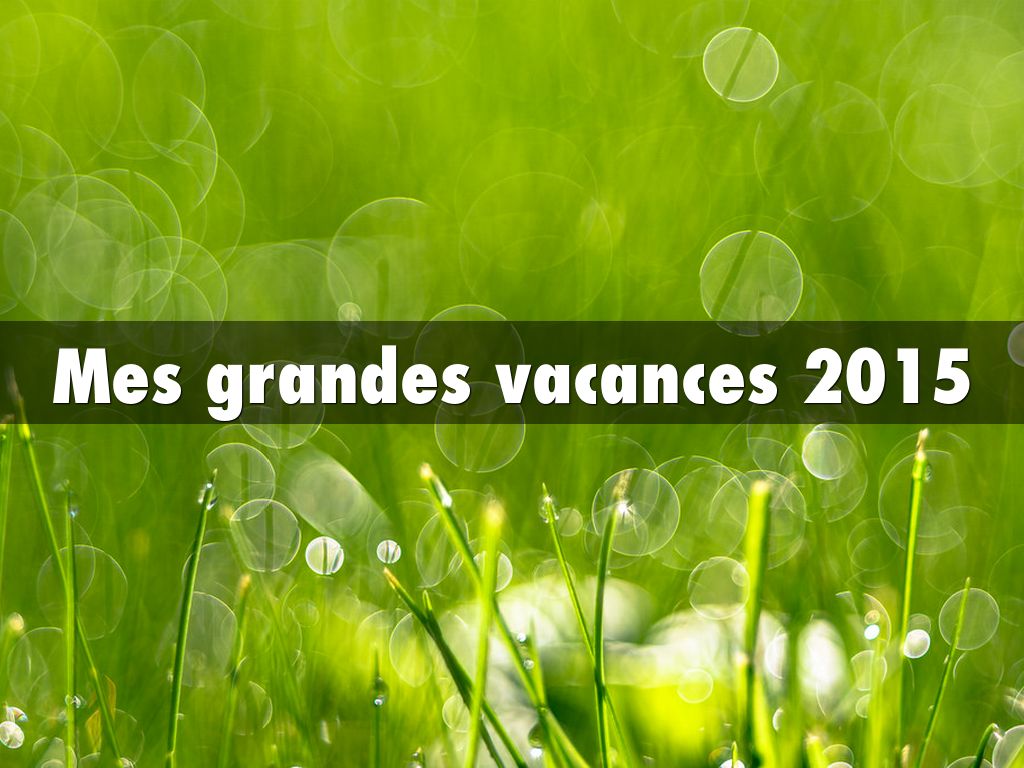 Mes grandes vacances 2015