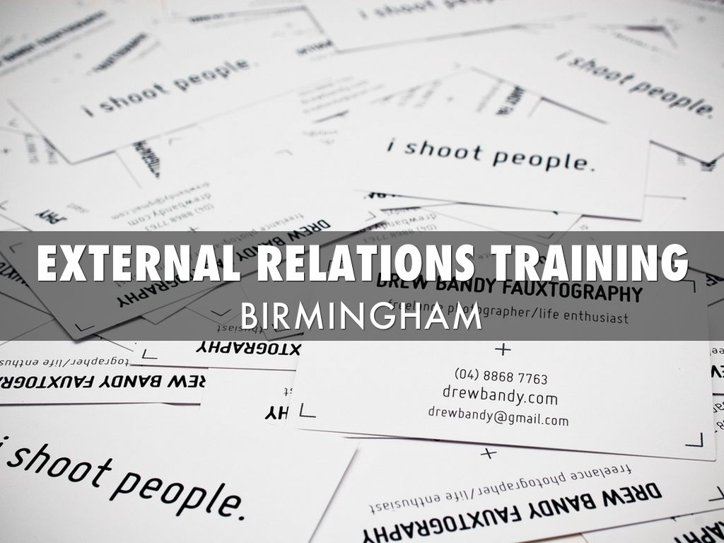 EXTERNAL RELATIONS TRAINING