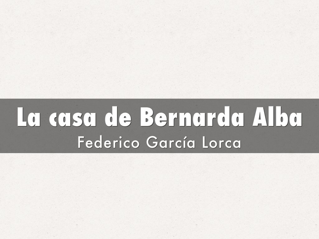 La casa de Bernarda Alba