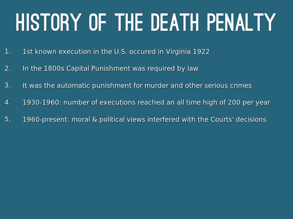 history of death penalty essay