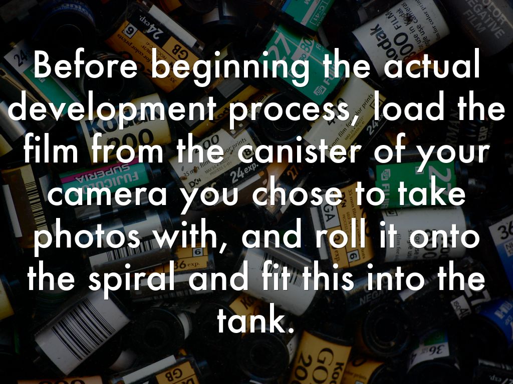 How to Develop Films