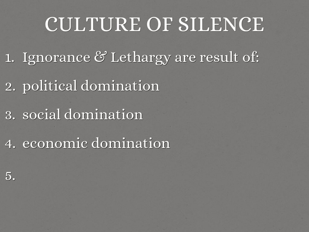 Culture of Silence