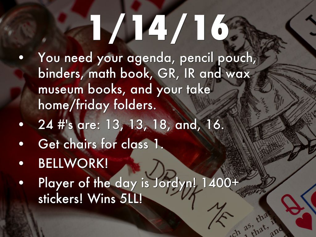 A day in Mrs. Spring's class.