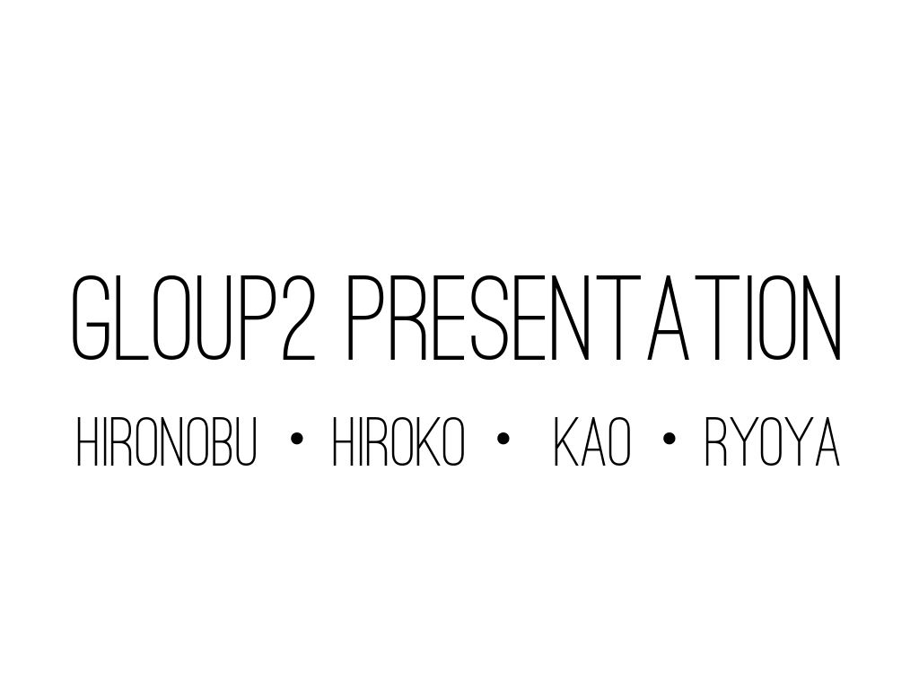 presentation of group 2