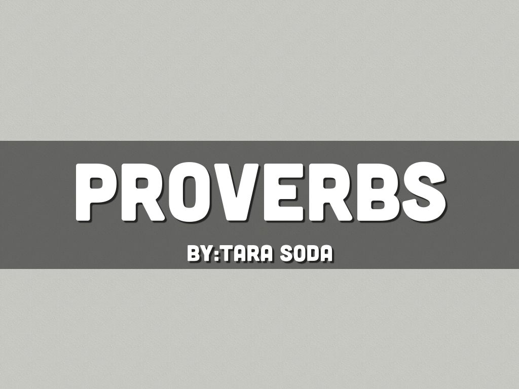 Proverbs