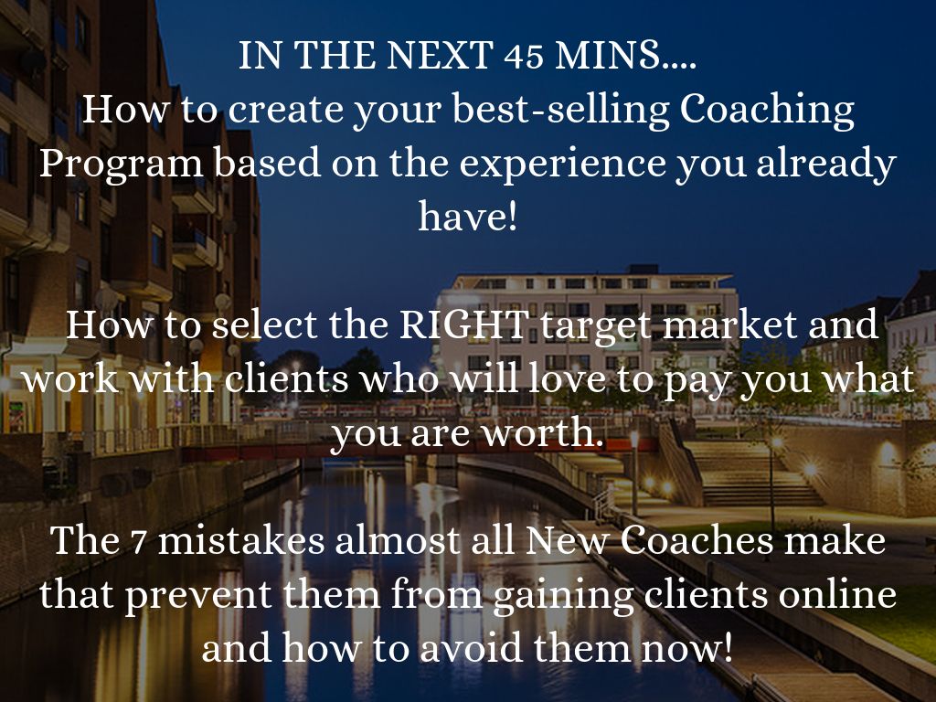 The 5 Steps to attract High End Coaching Clients,