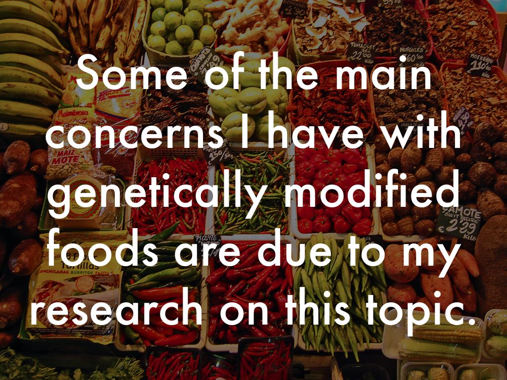 research questions about genetically modified foods