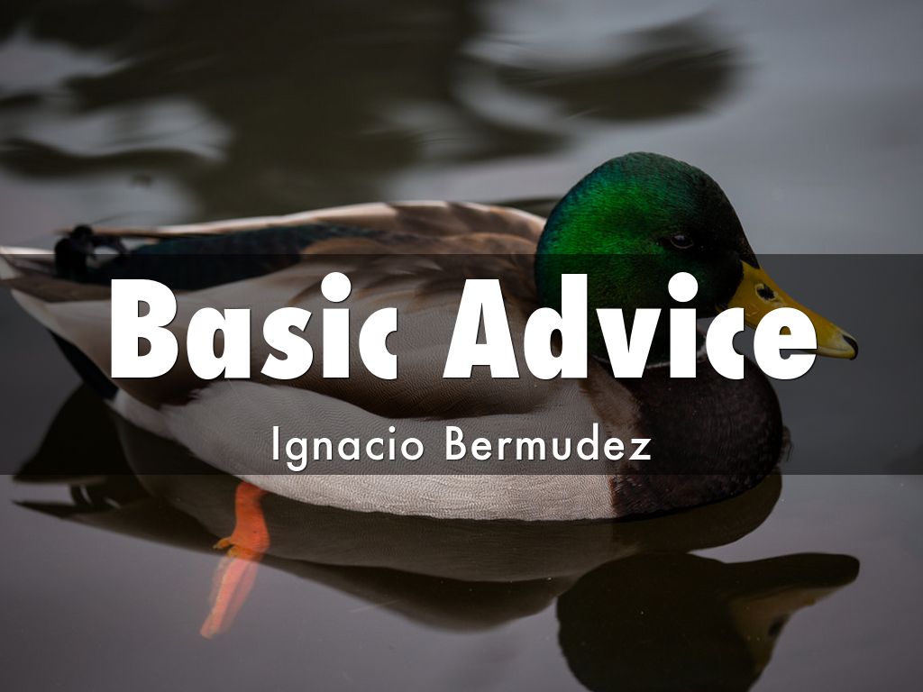 Basic Advice