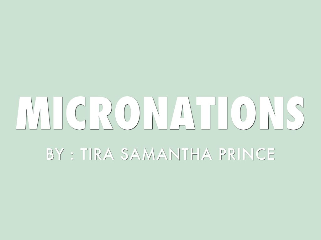 Micronations 
