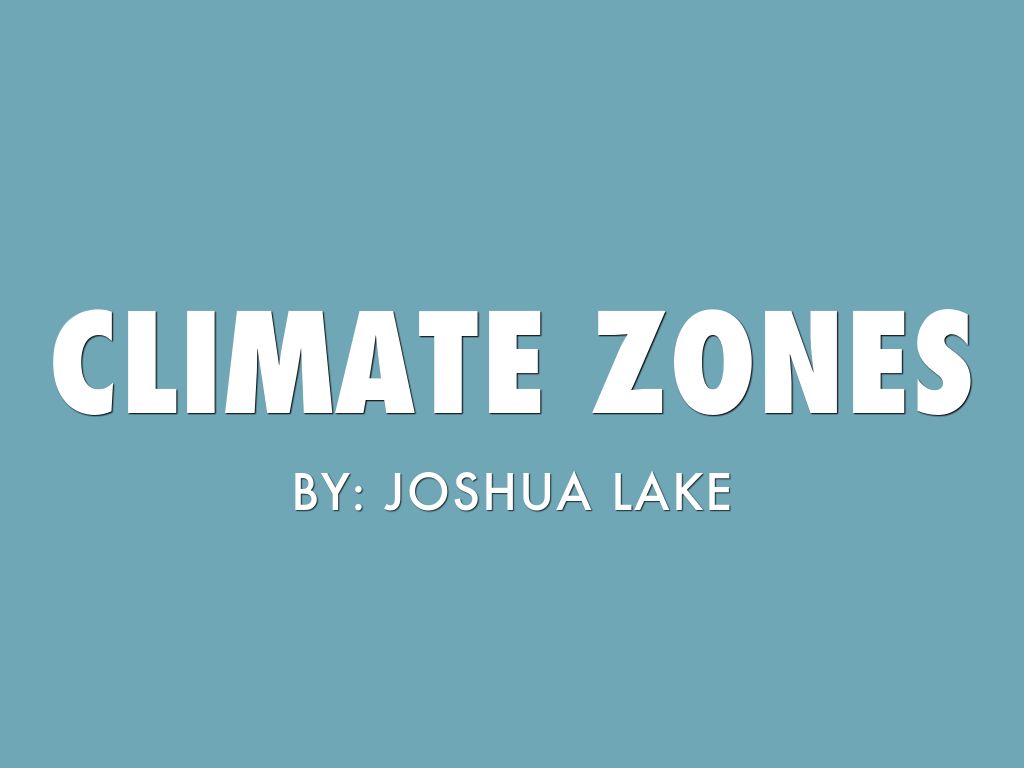 Climate Zones