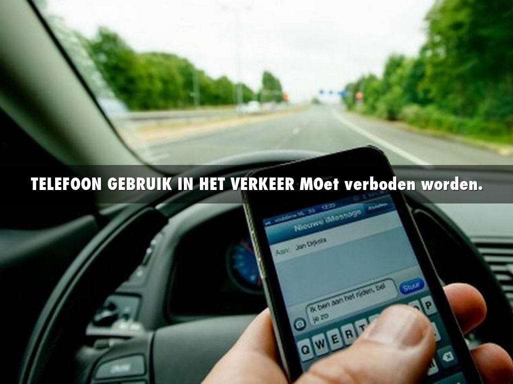 Telefoongebruik in het verkeer
