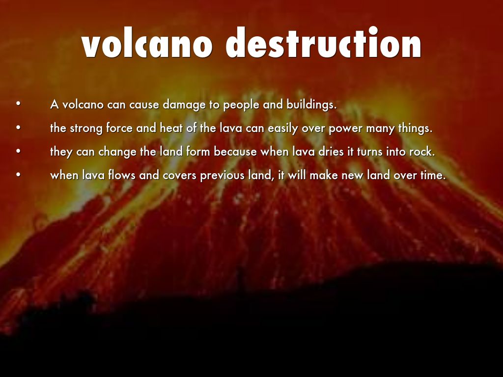 volcano destruction