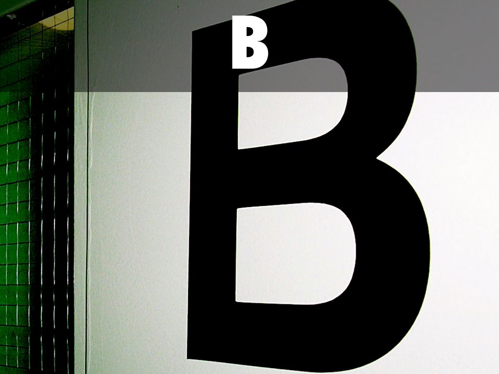 B