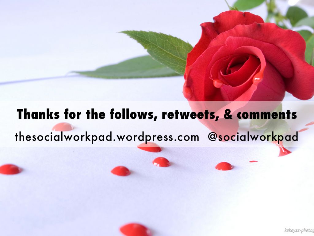 Thanks for the follows, retweets, & comments