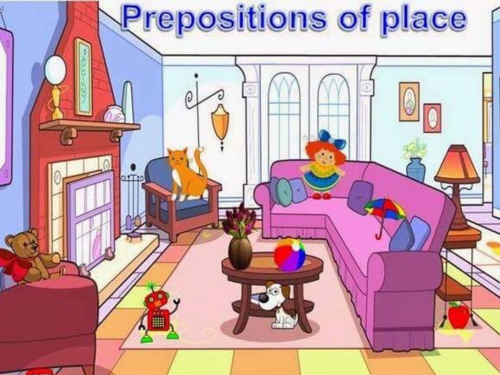 Prepositions Of Place Clip Art