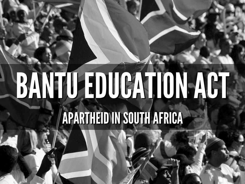 what is the full information of bantu education act